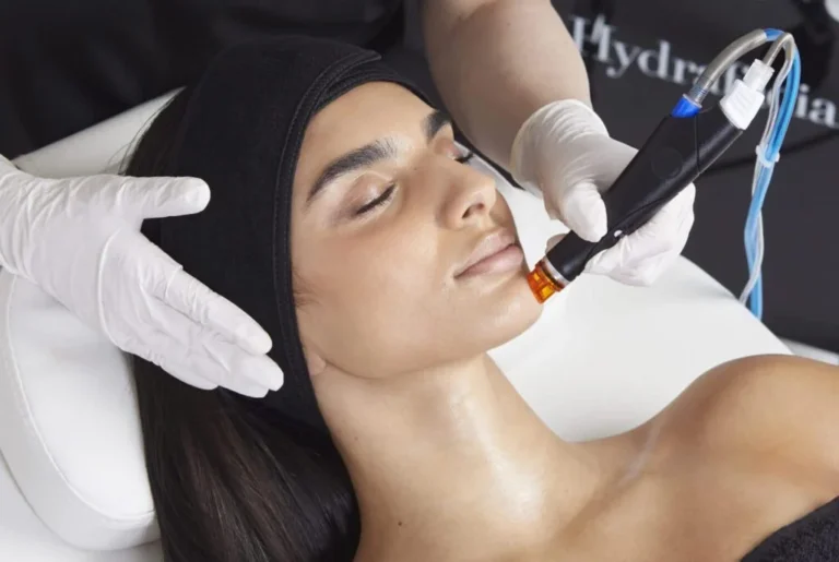 Someone receiving HydraFacial in Melbourne