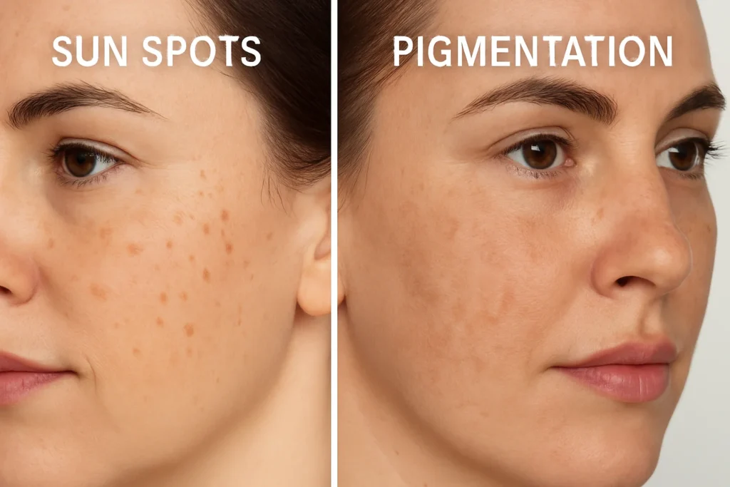 Pigmentation vs Sun Spots Melbourne