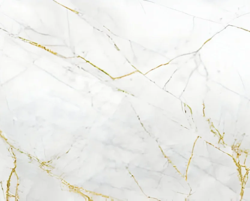 white marble gold
