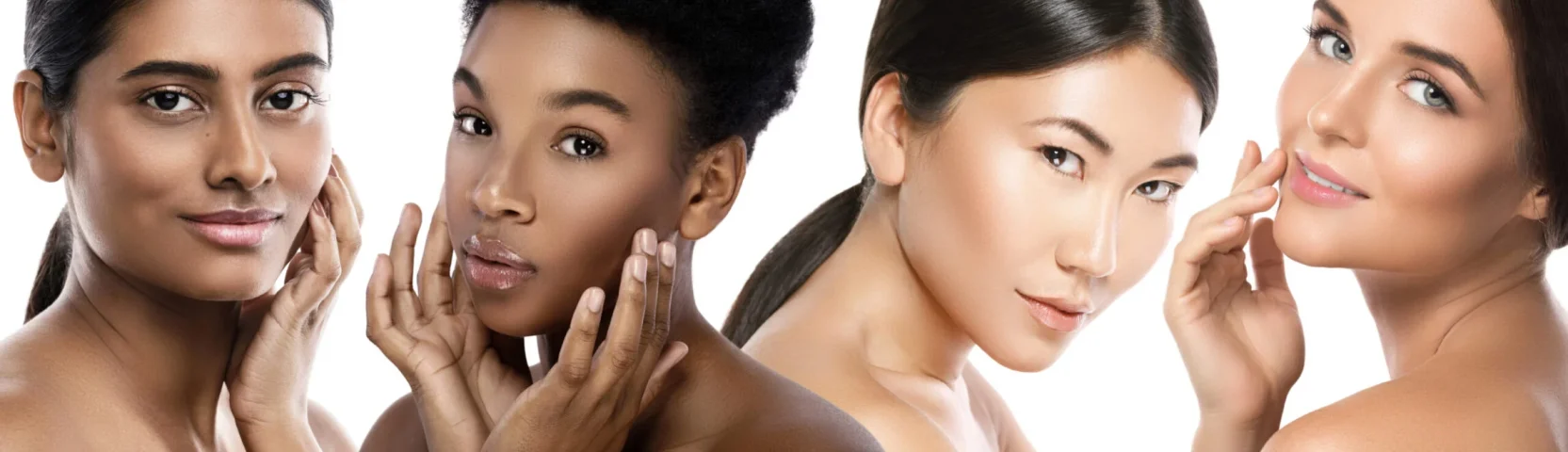 Multi-ethnic,Beauty.,Different,Ethnicity,Women,-,Caucasian,,African,,Asian,And